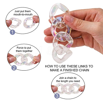 Transparent Acrylic Linkings Rings PACR-N010-038A-01-1