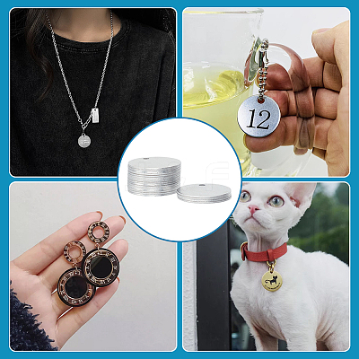50Pcs Aluminum Pendants ALUM-BC0001-77-1