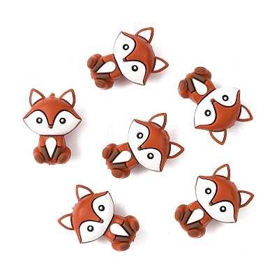 6Pcs Silicone Beads SIL-YW0002-15B-1