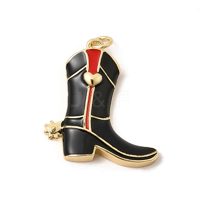 Brass Enamel Pendants KK-H267-113G-02-1