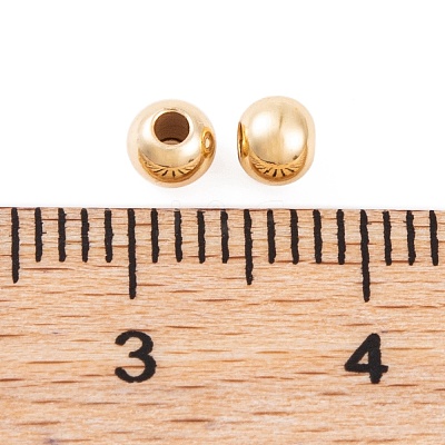 Rack Plating Brass Spacer Beads X-KKB-I709-03D-G-1