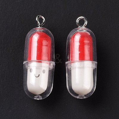 Translucent Plastic Pendants KY-L006-29A-1