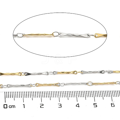 Ion Plating(IP) 304 Stainless Steel Bar Link Chains CHS-M005-11GP-1