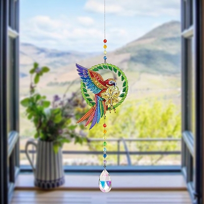 Parrot DIY Diamond Painting Pendant Decoration Kits PW-WGA9A94-01-1