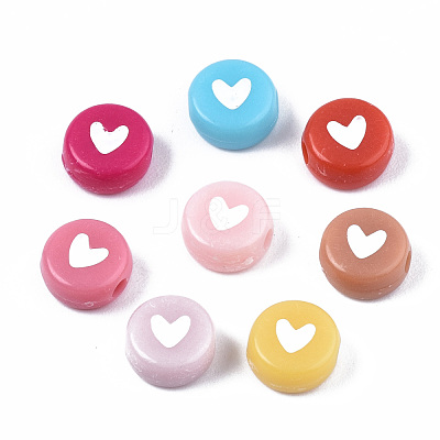 Opaque Acrylic Beads X-MACR-N008-51-B01-1