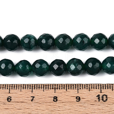 Dyed Natural White Jade Beads Strands G-T139-8mm-60-19-1