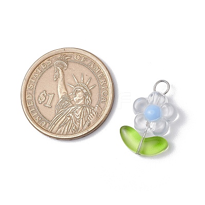 Transparent Acrylic Pendants PALLOY-JF03713-01-1