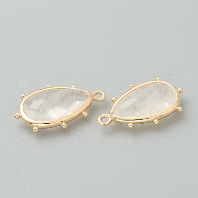 Natural Quartz Crystal Pendants G-B009-02G-E-1