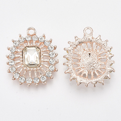 Rhinestone Pendants RB-S066-16KC-1