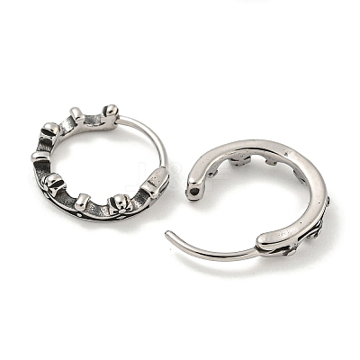 316 Surgical Stainless Steel Hoop Earrings EJEW-D096-12AS-16-1