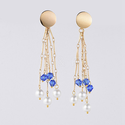 Long Tassel Earrings EJEW-JE03681-01-1