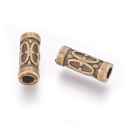 Tibetan Style Alloy Tube Beads MLF0843Y-NF-1
