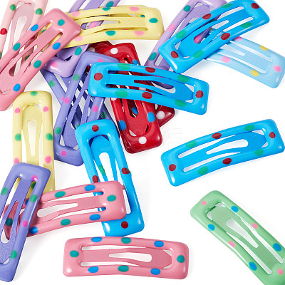 Iron Enamel Snap Hair Clips PHAR-TADJ0001-06B-1