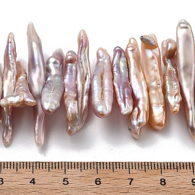 Natural Baroque Keshi Pearl Beads Strands PEAR-P064-03C-01A-1
