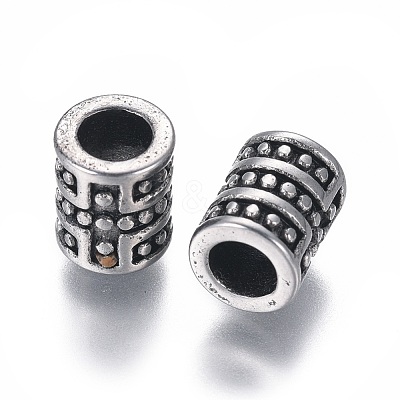 304 Stainless Steel European Beads STAS-G204-08AS-1