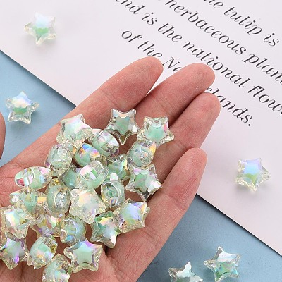 Transparent Acrylic Beads LS-TACR-S152-02D-SS2111-1