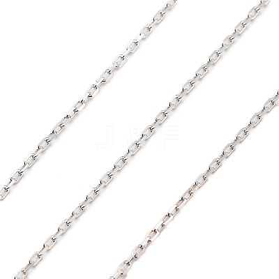 925 Sterling Silver Paperclip Chains STER-P064-04P-1