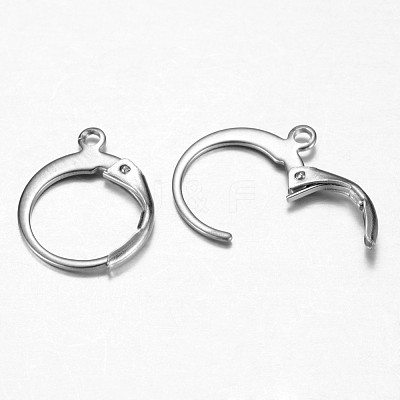 Tarnish Resistant 316 Surgical Stainless Steel Leverback Earring Findings STAS-G073-74P-1