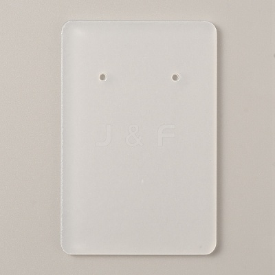 Transparent Acrylic Earring Diaplay Cards EDIS-WH0021-23-1