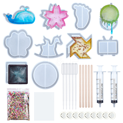 Silicone Quicksand Mold Kits DIY-OC0002-29-1