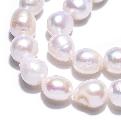Natural Cultured Freshwater Pearl Beads Strands PEAR-N014-10A-1