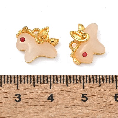 Alloy & Lampwork & Rhinestone Pendants FIND-G111-06MG-1