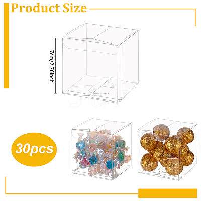 Transparent Plastic PVC Box Gift Packaging CON-WH0106-05-1