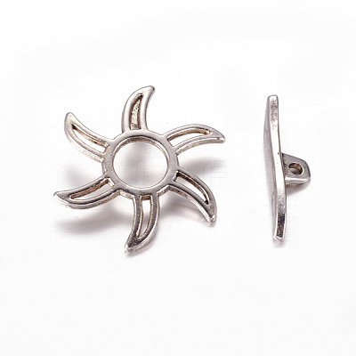 Tibetan Style Alloy Toggle Clasps LF5115Y-NF-1