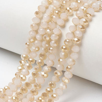 Electroplate Glass Beads Strands EGLA-A034-J2mm-K07-1