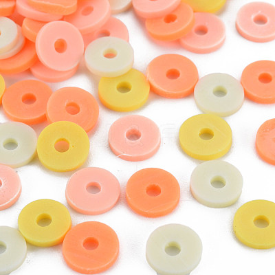 4 Colors Handmade Polymer Clay Beads CLAY-N011-032-37-1