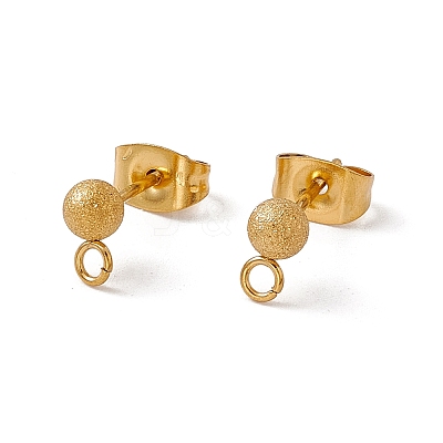 304 Stainless Steel Stud Earring Findings LS-STAS-E179-05B-G-1