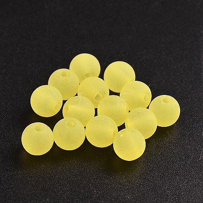 Transparent Acrylic Ball Beads FACR-R021-8mm-14-1