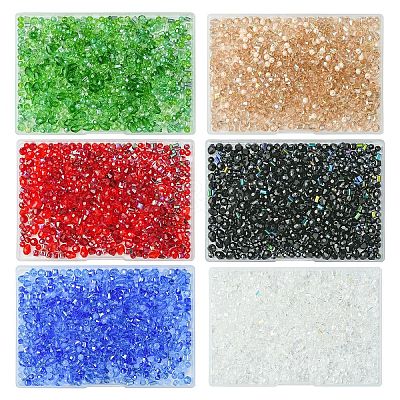 8 Strands 8 Styles Glass Bead Strands GLAA-YW0004-44A-1