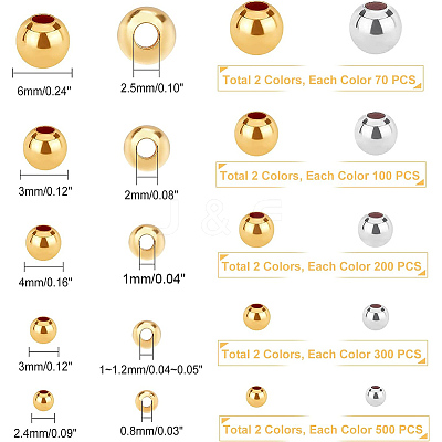 Brass Spacer Beads KK-PH0034-85-WH-1