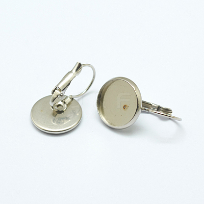 Tarnish Resistant 304 Stainless Steel Leverback Earring Settings LS-STAS-K146-042-12mm-1