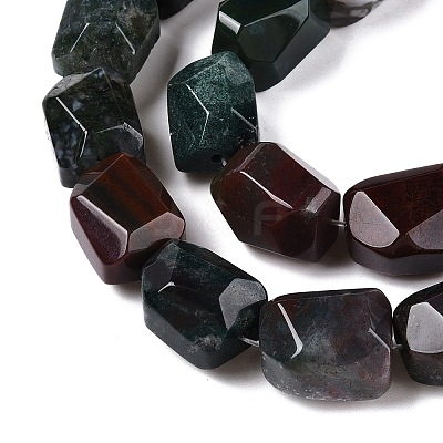 Natural Indian Agate Beads Strands G-N342-148B-1