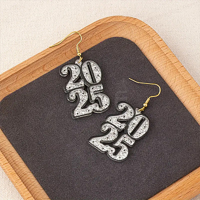 Acrylic Dangle Earrings PW-WG5293E-02-1