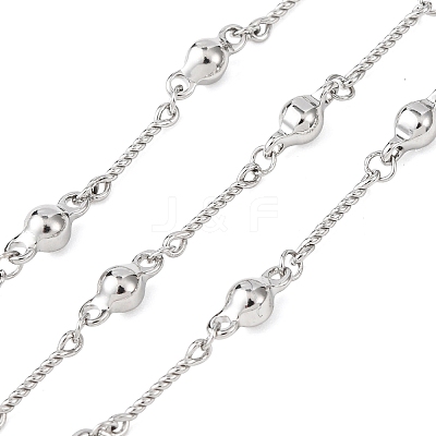 304 Stainless Steel Flat Round Link Chains CHS-H117-01P-1