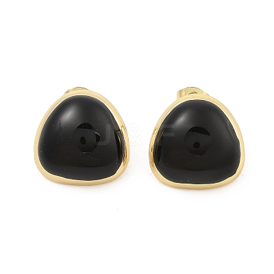 PVD Vacuum Plating Golden 304 Stainless Steel Stud Earrings for Women EJEW-Z068-06G-1