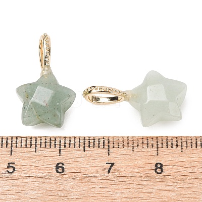 Natural Green Aventurine Pendants GG-CBAE2A3-02G-01-1