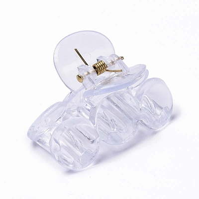 Transparent Plastic Claw Hair Clips PHAR-F016-08-1