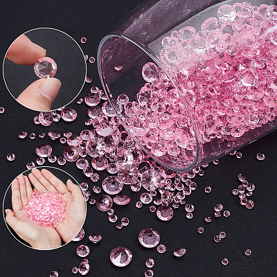 6300Pcs Acrylic Rhinestone Pointed Back Cabochons GACR-SP0001-03E-1