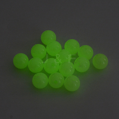 Luminous Acrylic Round Beads X-LACR-R002-8mm-01-1