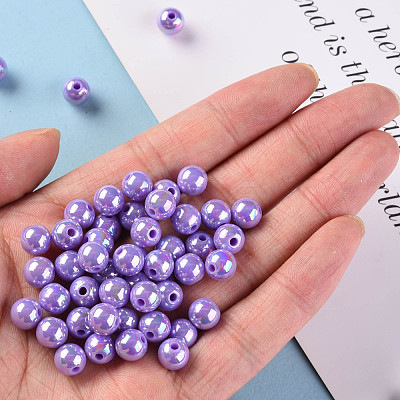 Opaque Acrylic Beads MACR-S370-D8mm-SS2114-1