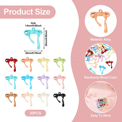 30Pcs Alloy with Spary Painted Pendants FIND-TA0006-81-1