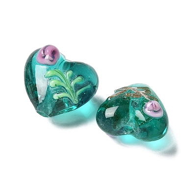 Handmade Transparent Lampwork Beads BLOW-D300-07E-1