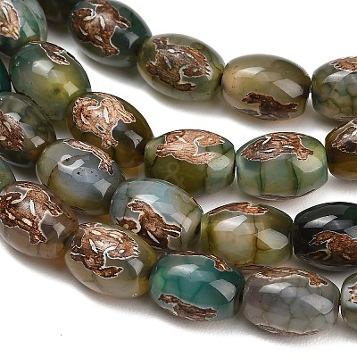 Natural Agate Beads Strands GG-CBA4812-A01-10x14MM-1