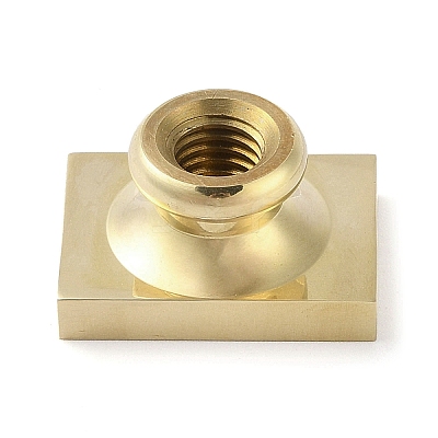 Rectangle Flower Frame Brass Stamp Heads AJEW-M037-04G-01-1