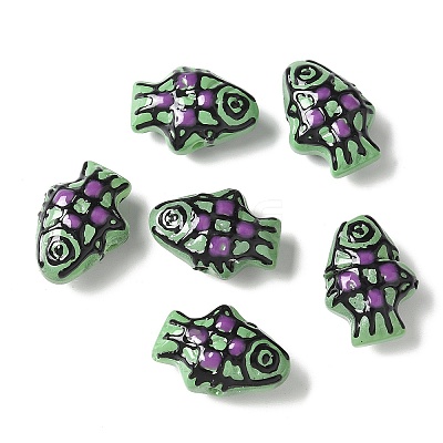 Baking Paint Glass Enamel Beads BLOW-D300-03B-1