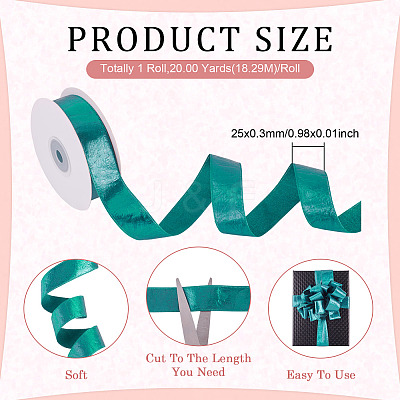 1 Roll Imitation Leather Polyester Ribbon LC-TA0001-02A-1